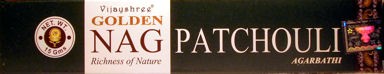 Golden Nag Patchouli Incense