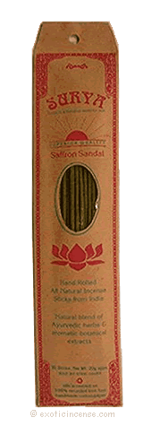 Surya Saffron Sandal Incense
